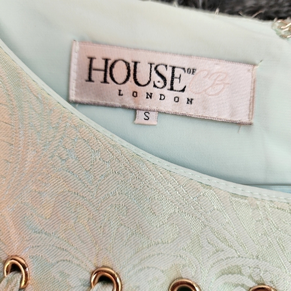 HOUSE OF CB PEYTON JACQUARD BODYCON DRESS - Picture 9 of 15